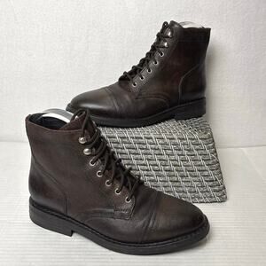 Thursday Boot Company Everyday Captain Brown Leather Cap Toe Ankle Boots Size 7